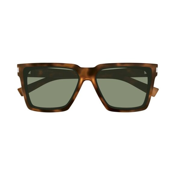 NEW SL610 003 SAINT LAURENT SUNGLASSES HAVANA GREEN EYEWEAR SAINT LAURENT SL 610 - Picture 2 of 3